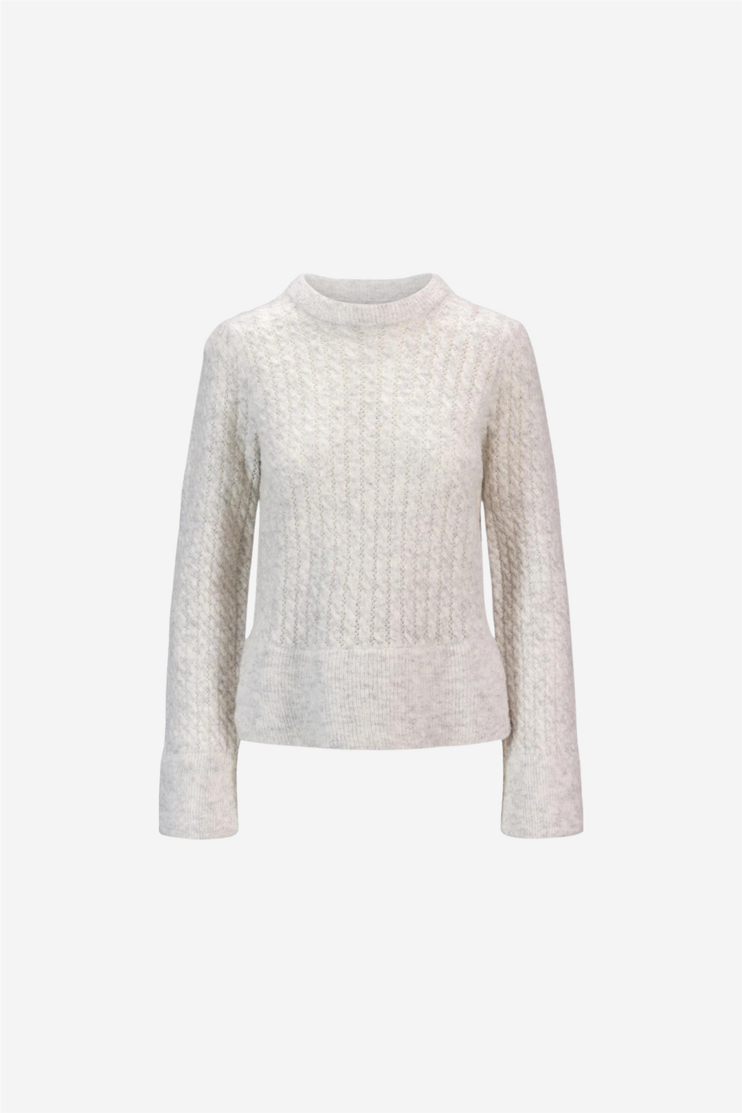 Elvine Alpaca Sweater Light Grey Melange
