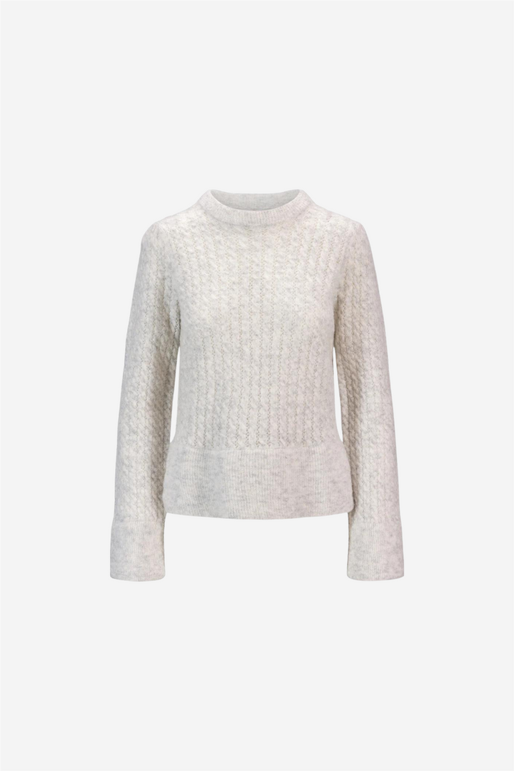 Elvine Alpaca Sweater Light Grey Melange