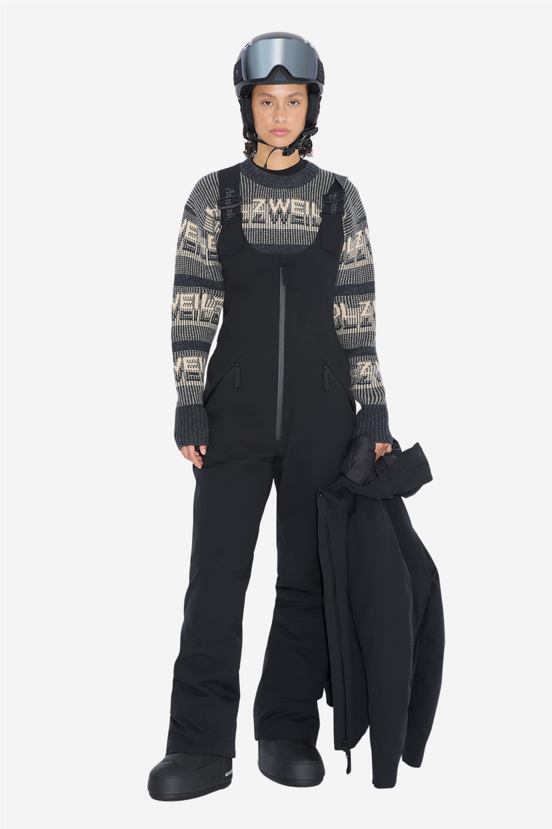W Tryvann Bib Trousers Dark Grey