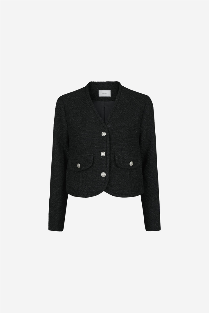 Manua Boucle Jacket Black