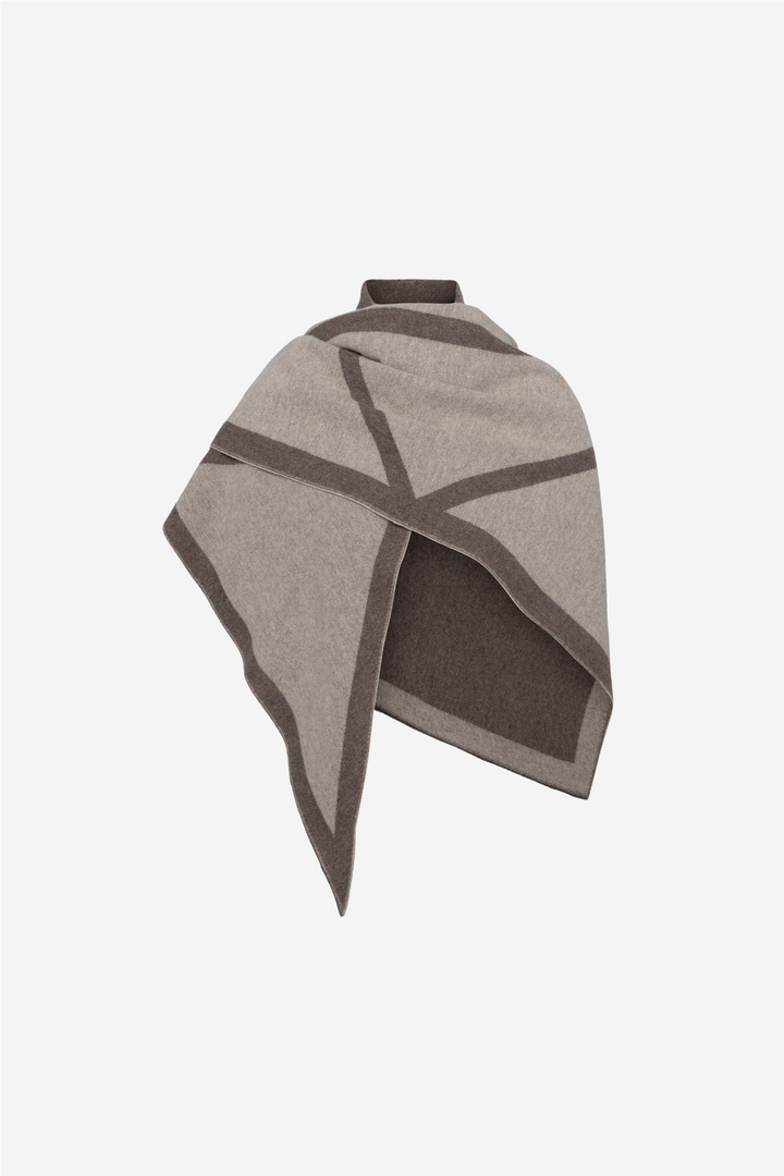 Triangle Scarf Beige/Light Beige