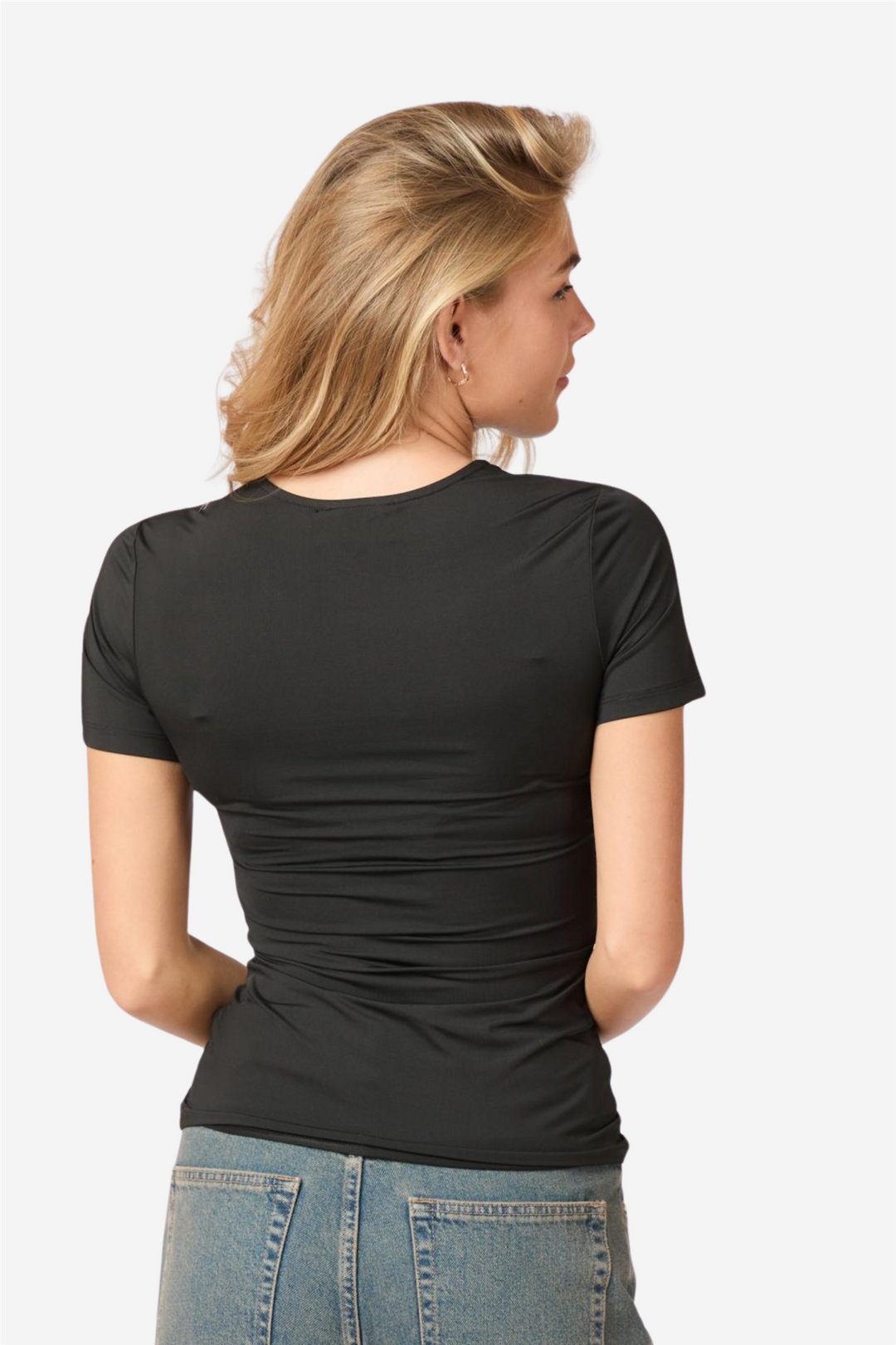 Verna Jersey Tee Black