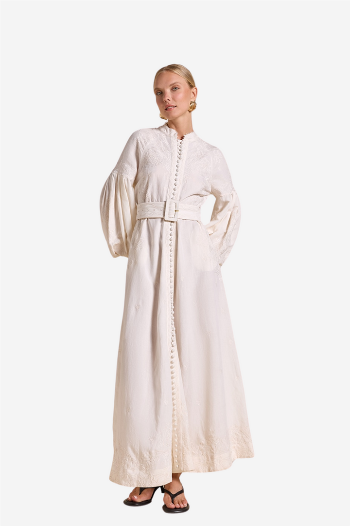 Beyonce Long Dress Antique White