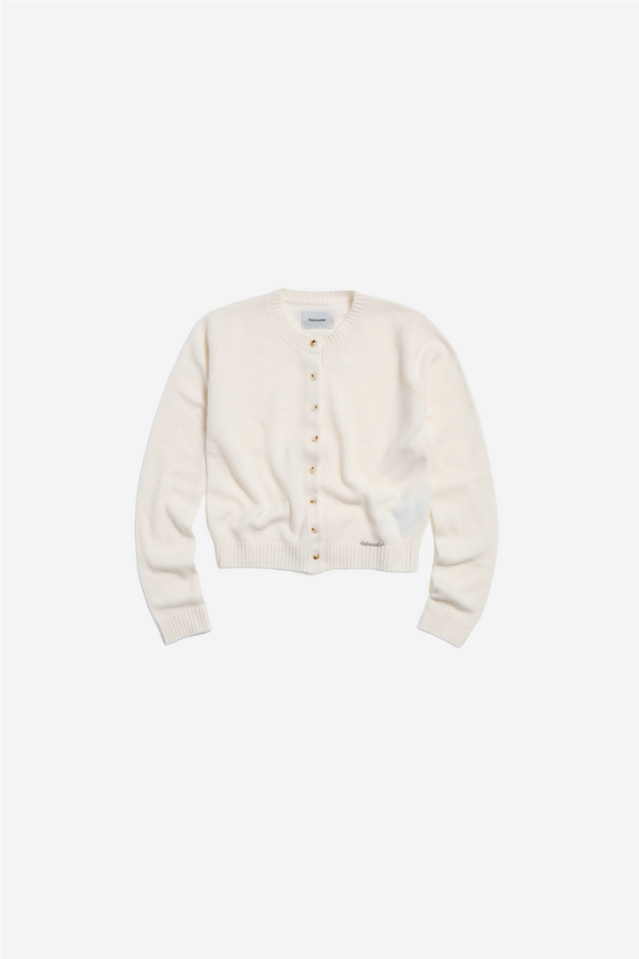 W. Cashmere Cardigan Ecru