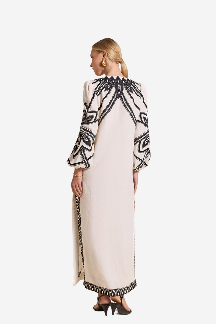 Hillary Kaftan Antique White