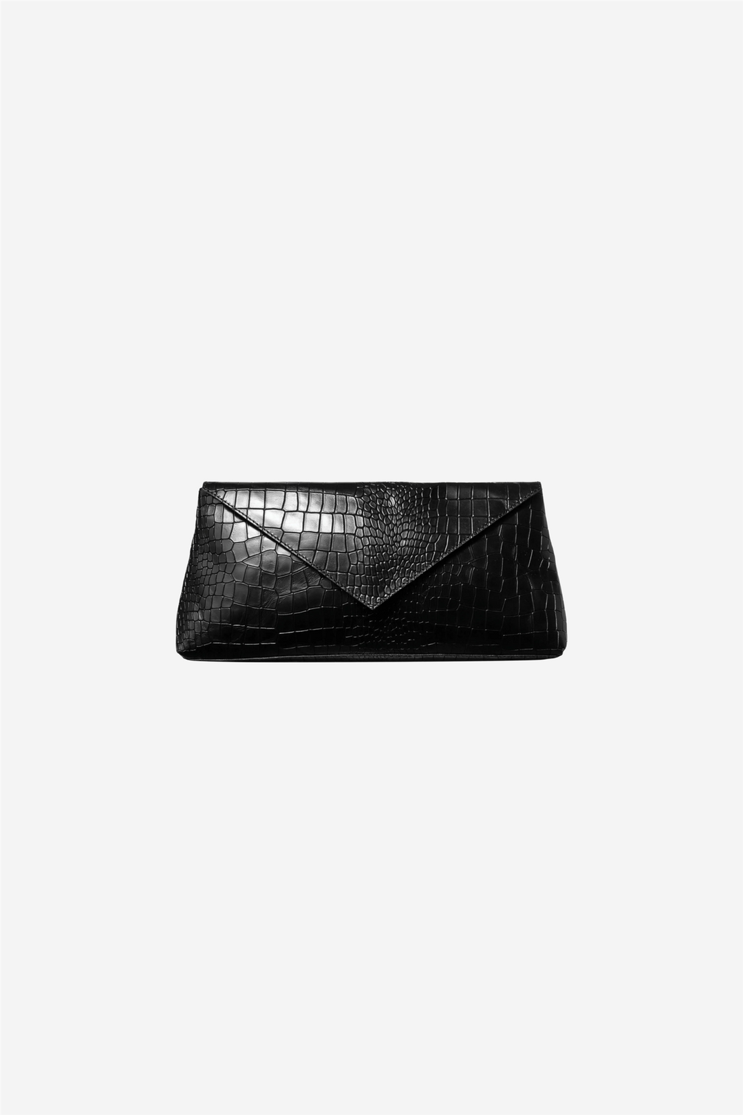 Onyx Clucth Black Croc