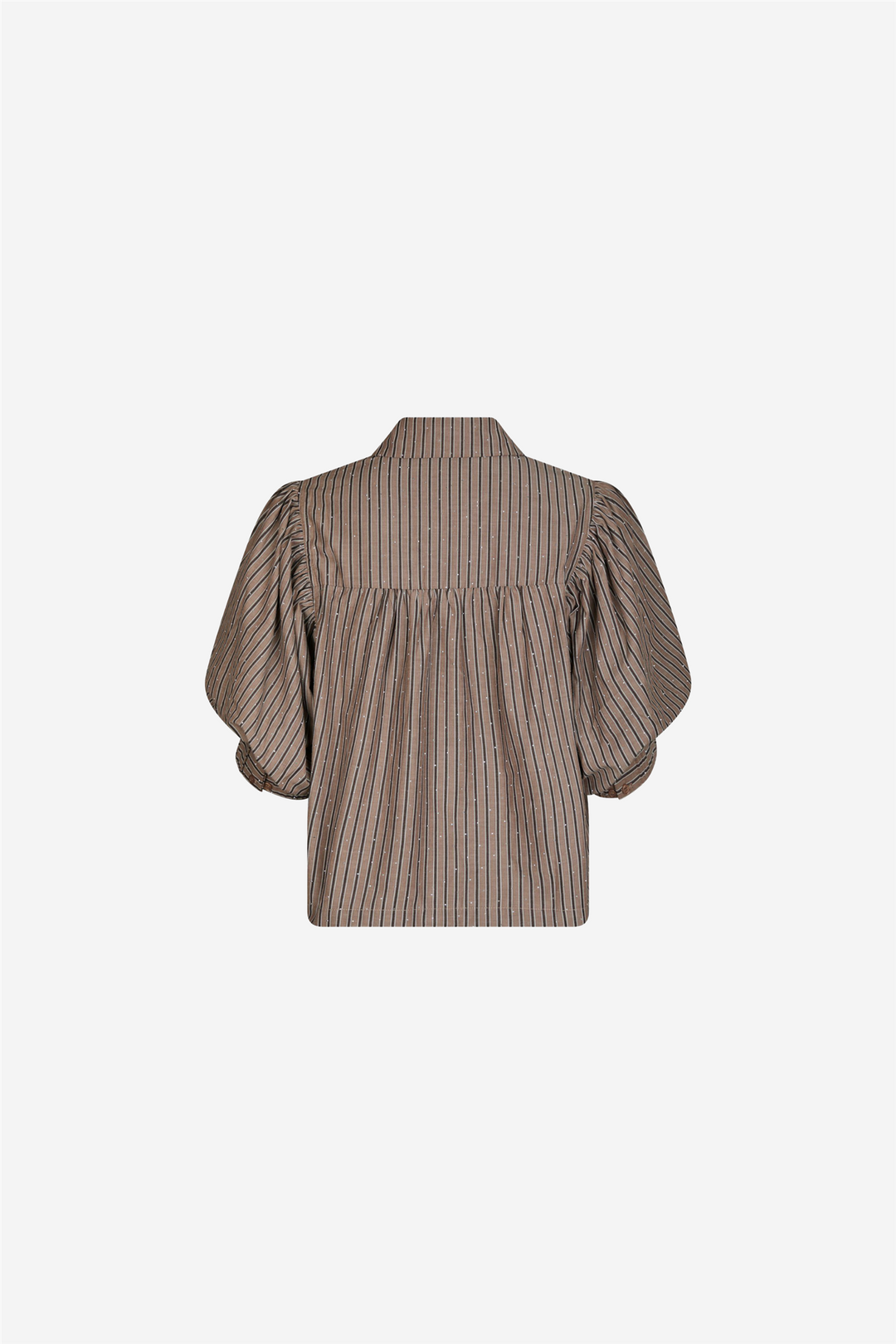 Etta Soft Stripe Stone Shirt Brown
