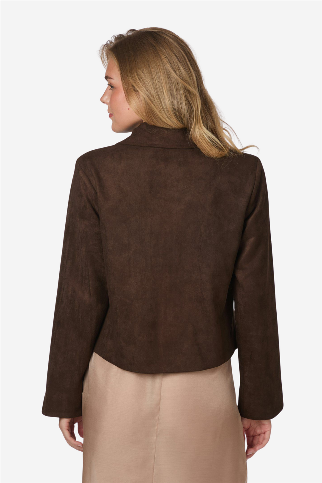 Nilo Suede Jacket Dark Brown