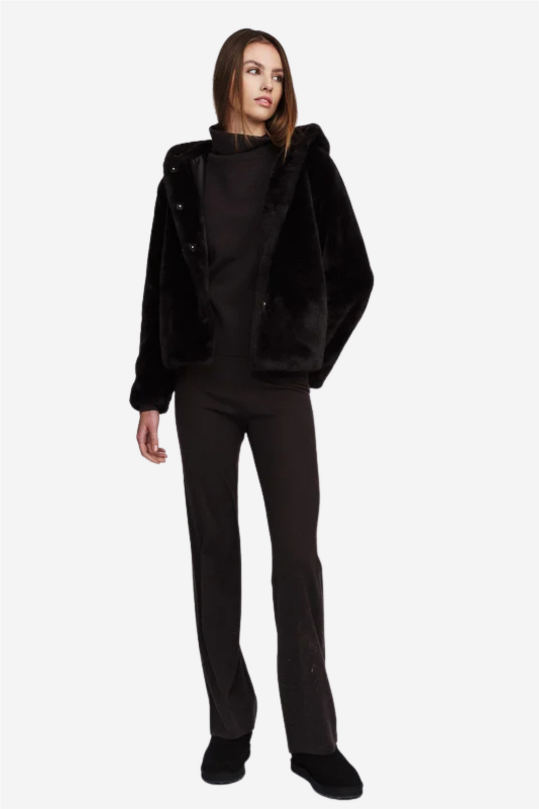 Evi Merino Pants Dark Brown