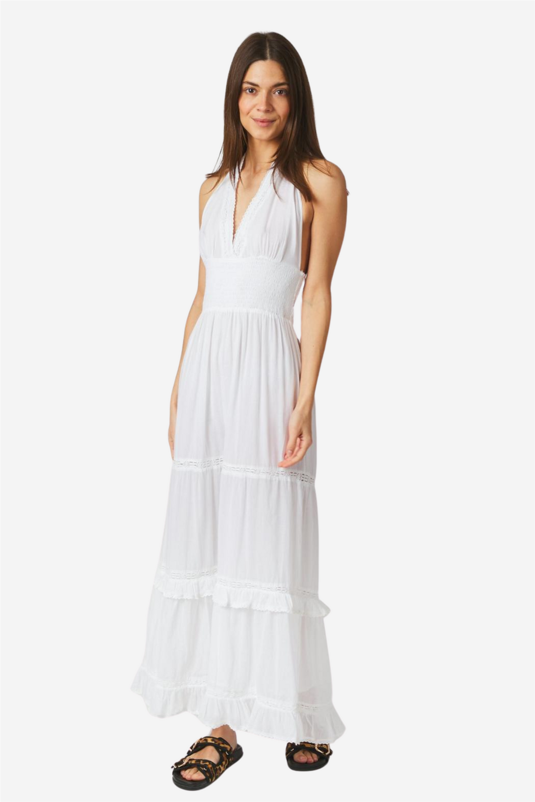 Terese s voile dress white