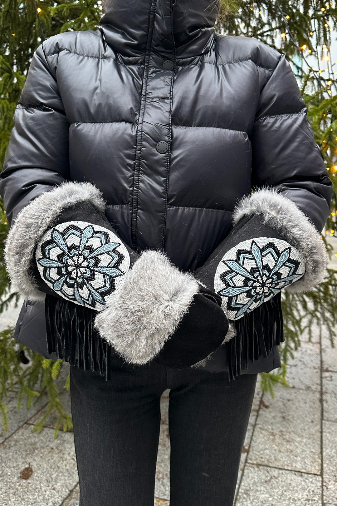 KEMPTON LEATHER MITTENS