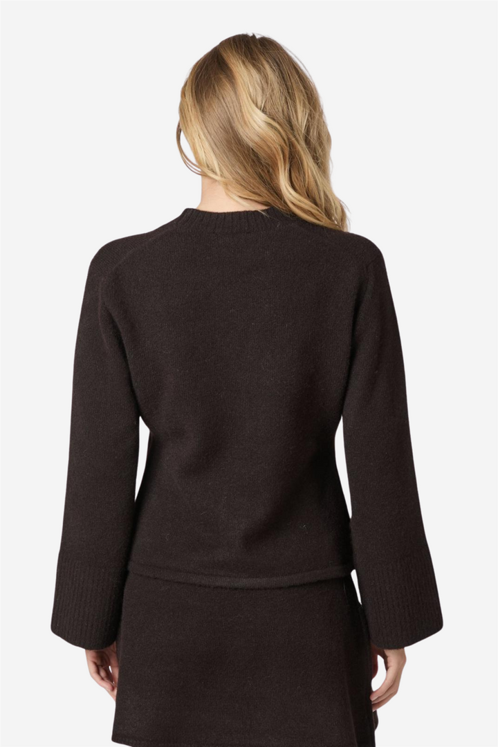 Pixie Knit Cardigan Dark Brown