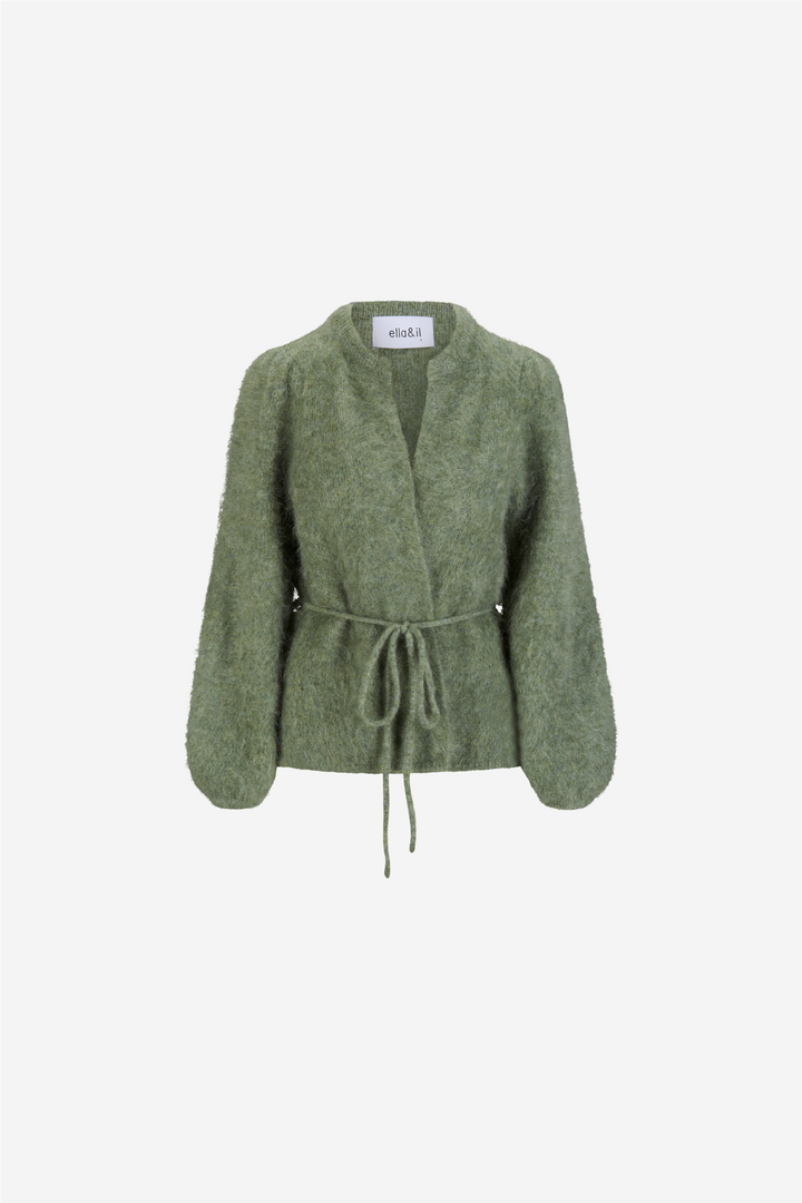 Fredrikke Chunky Cardigan Sage Green