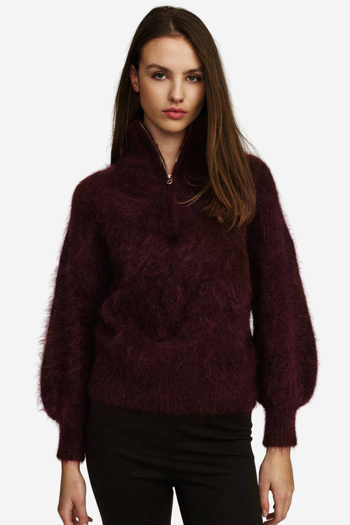 Li Chunky Sweater Oxblood