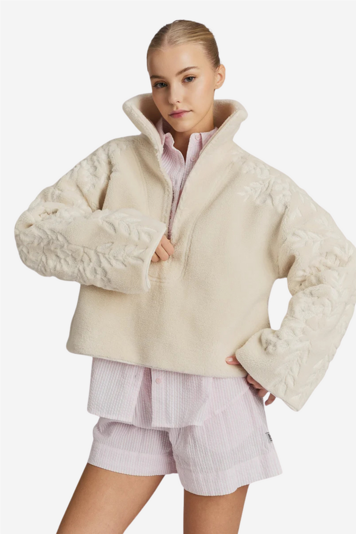 Enya Fleece Half Zip Cream