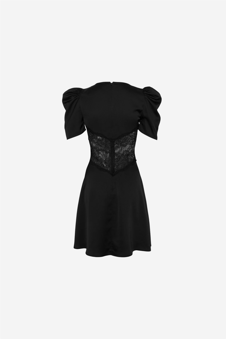 Francis Lace Mini Dress Black