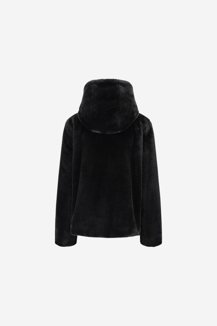 Charlie Fake Fur Jacket Black