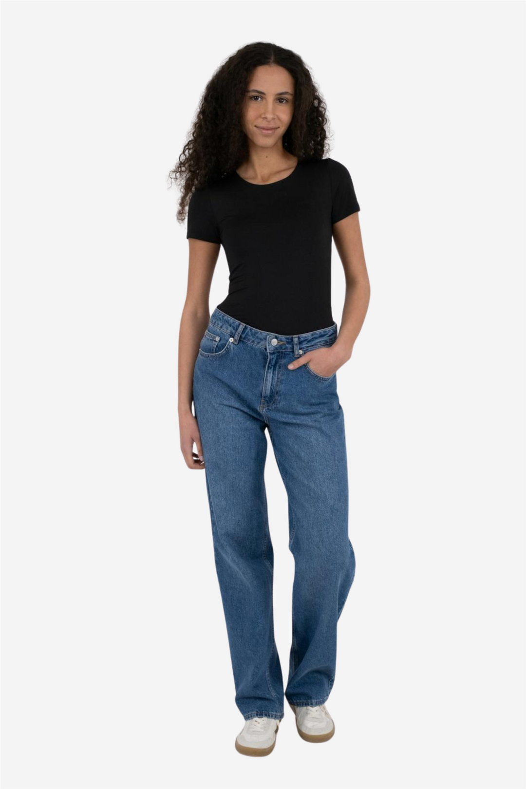 Verna Jersey Tee Black