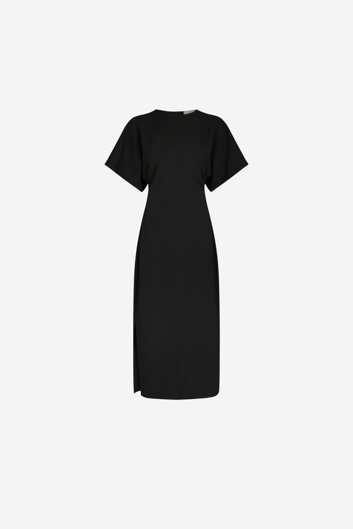 Miloine Drape Dress Black