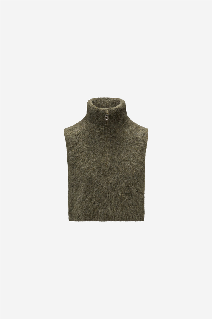 Belinda Chunky High Neck Moss Green