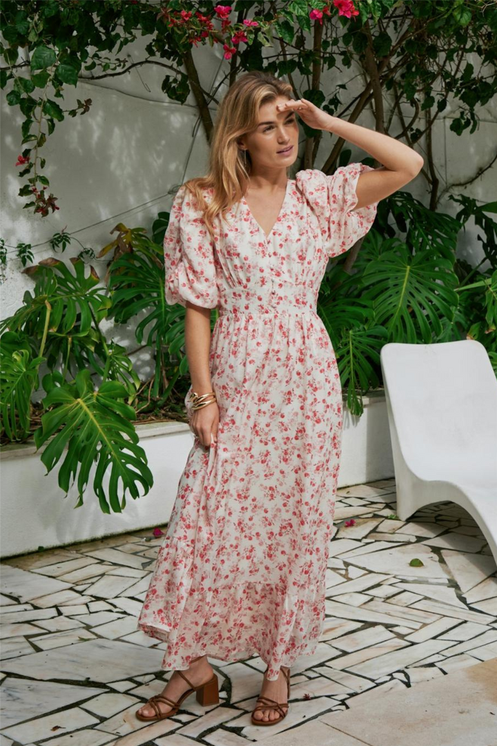 Rilana Pretty Flower Dress Red