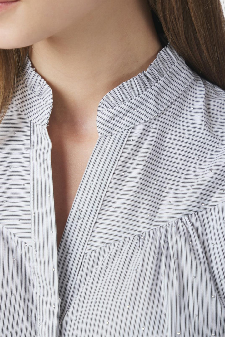 Astrida Stripe Stone Shirt Blouse