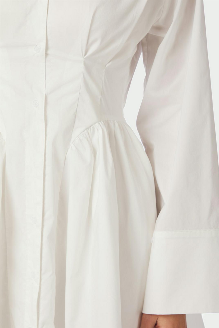 Ulissa Poplin Shirt Dress Off White