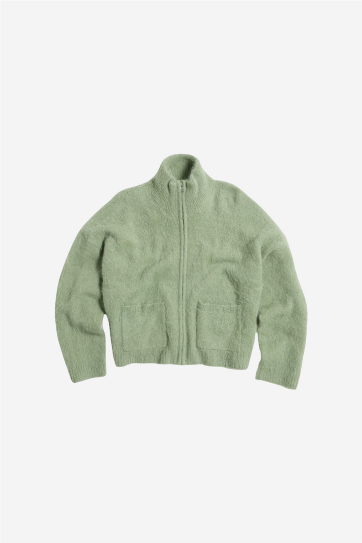 Tine Fluffy Cardigan Green
