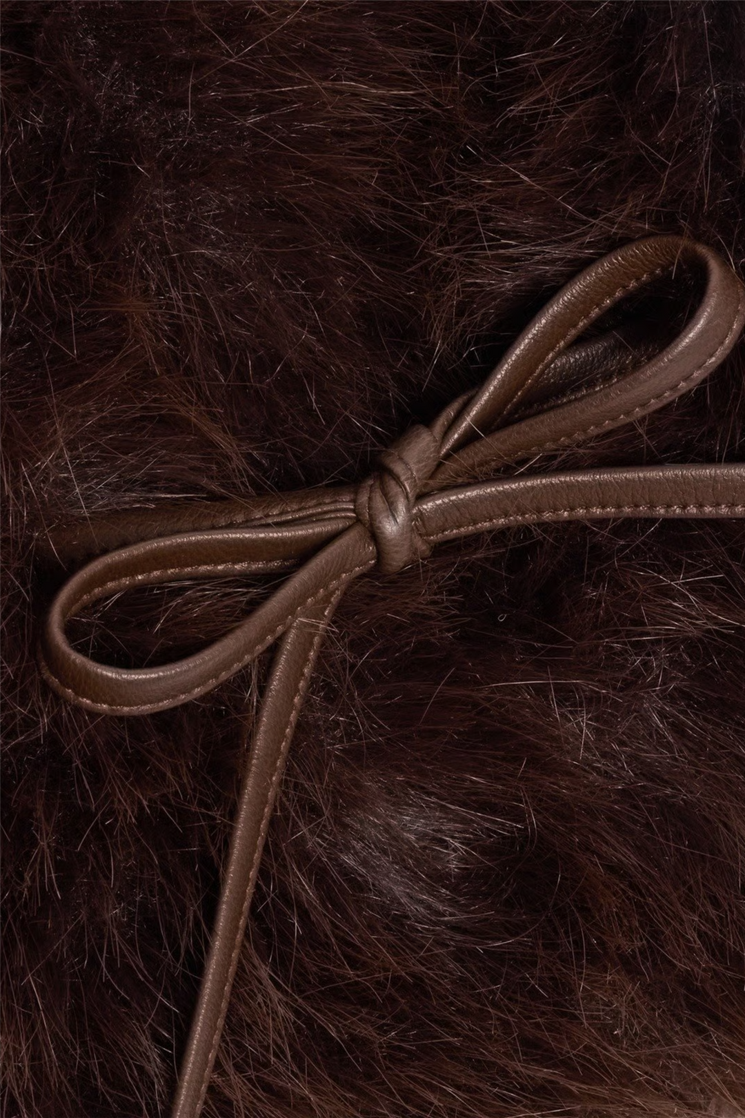 Furry Trapper Hat Dark Brown
