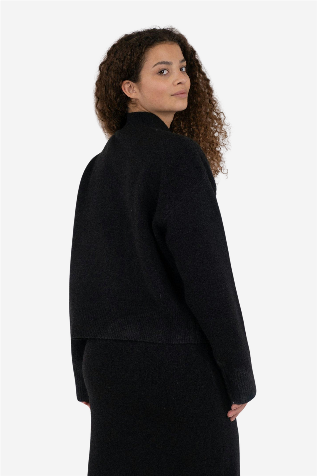Paulina Knit Blouse Black