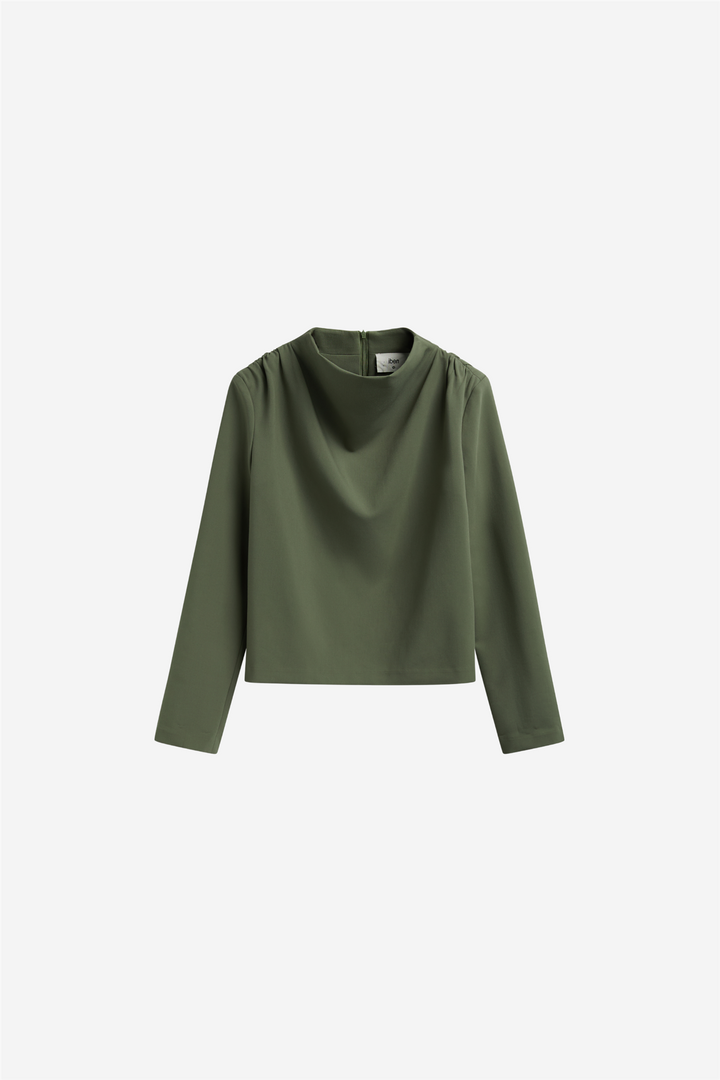 BEVERLY TOP OLIVE GREEN