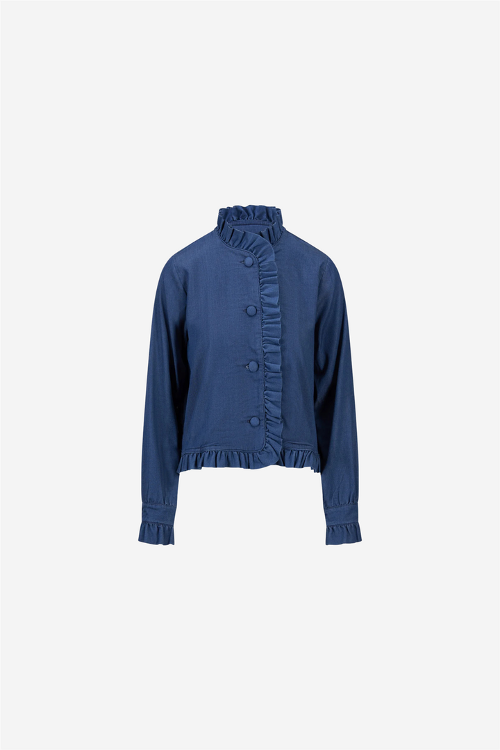 Betty Tencel Jacket Dark Blue