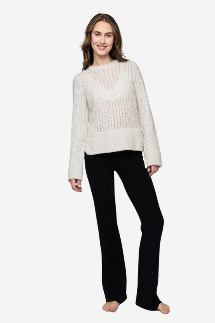 Elvine Alpaca Sweater Light Grey Melange