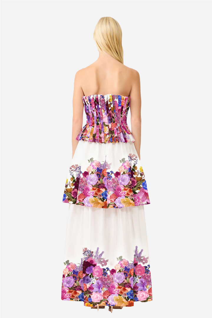 Alice Tiered Gown Ombre Floral