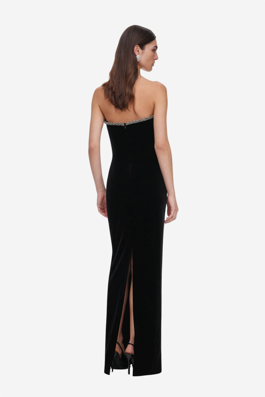 Velvet Maxi Dress Black
