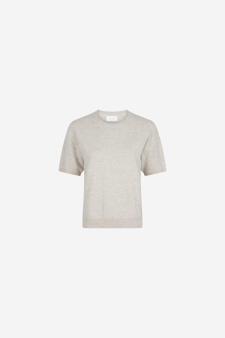 Missy Knit Tee Sand Melange