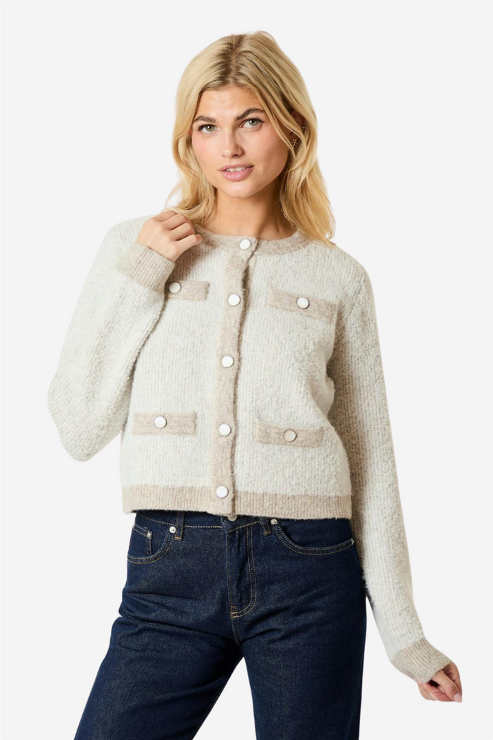 Vivia Knit Cardigan beige Melange