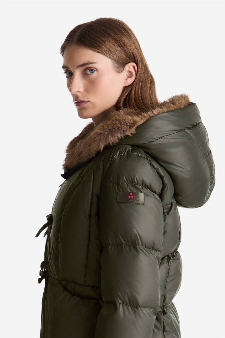 Vertis Mqn Ecofur Short Down Jacket Verde Edera