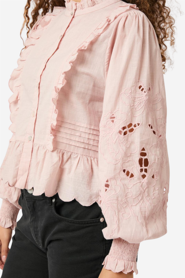 Petrine Emboridery Blouse Rose