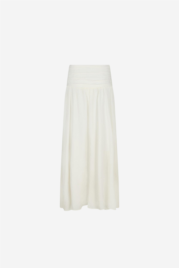 Morien Woven Maxi Skirt Off White