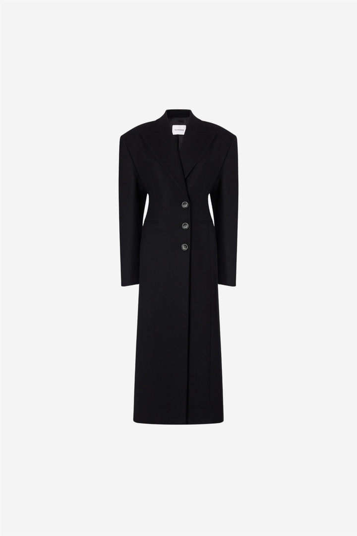 Ottavia Hourglass Coat Black