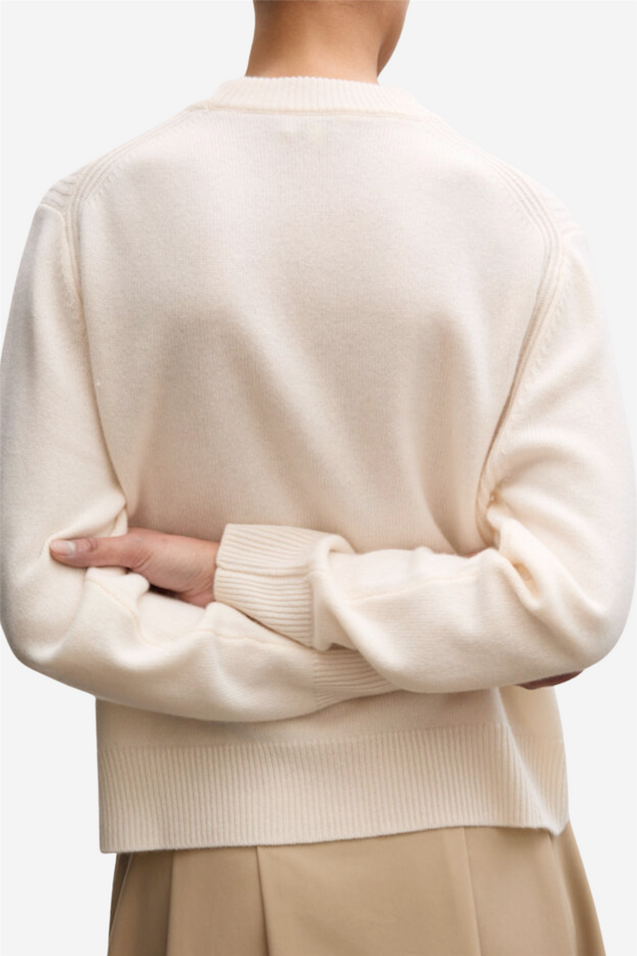 Classic Roundneck Sweater Off White