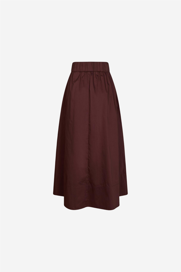 Yara Poplin Skirt Burgundy