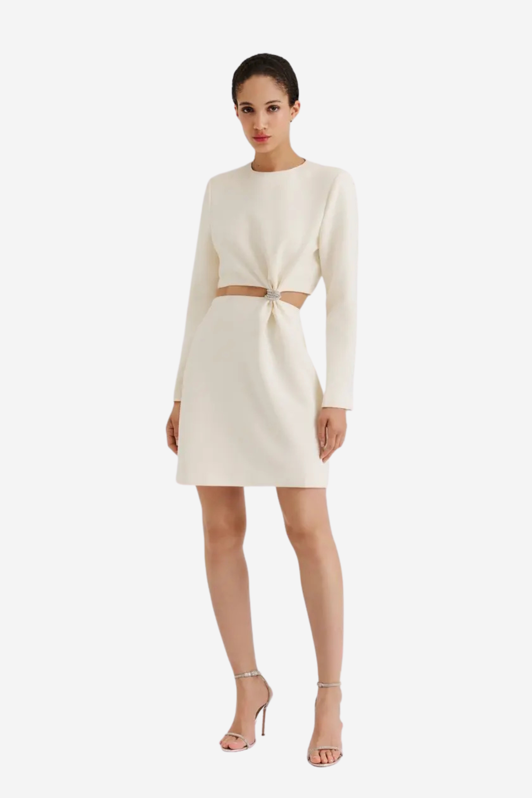 Sutton Cut Out Mini Dress Vanilla