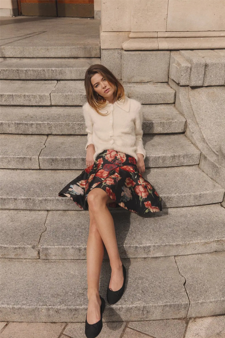 Taffeta Mini Skirt Poppy