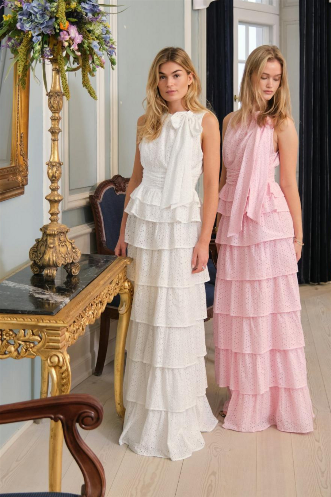 Morris Emb Skirt Off White