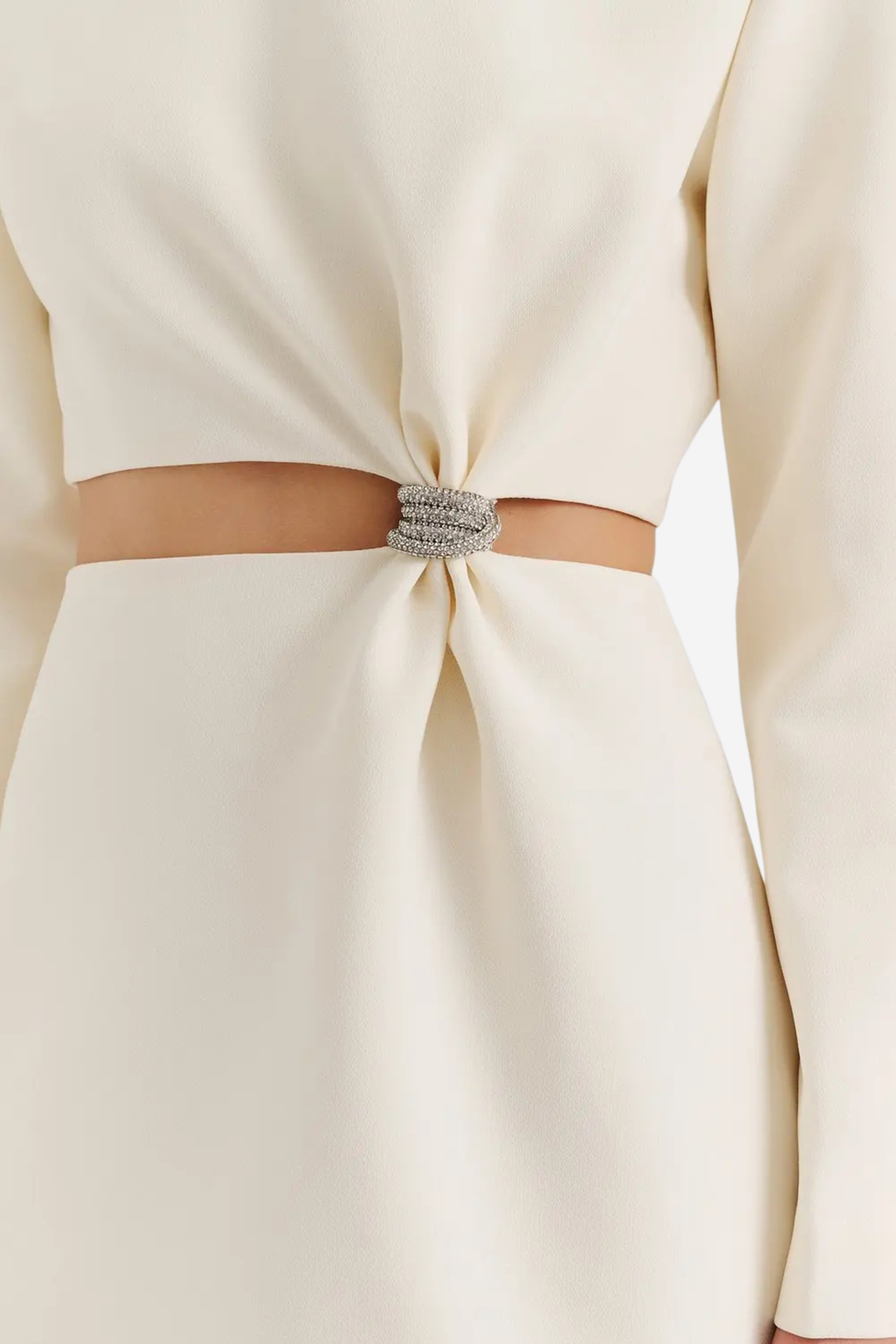 Sutton Cut Out Mini Dress Vanilla