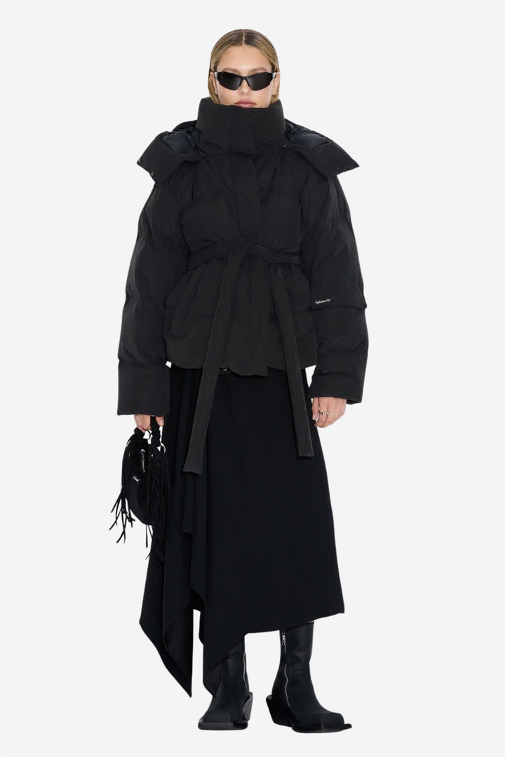 Steilia Brushed Down Jacket Black