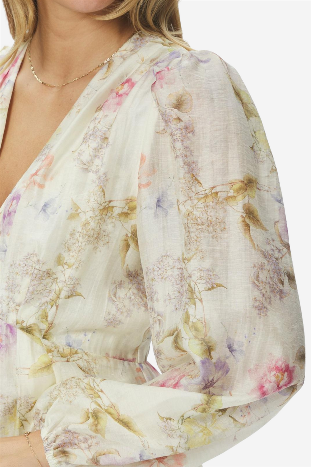 Silfi Vintage Flower Dress Off White