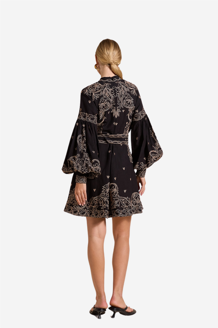 Berite Short Dress Onyx Black